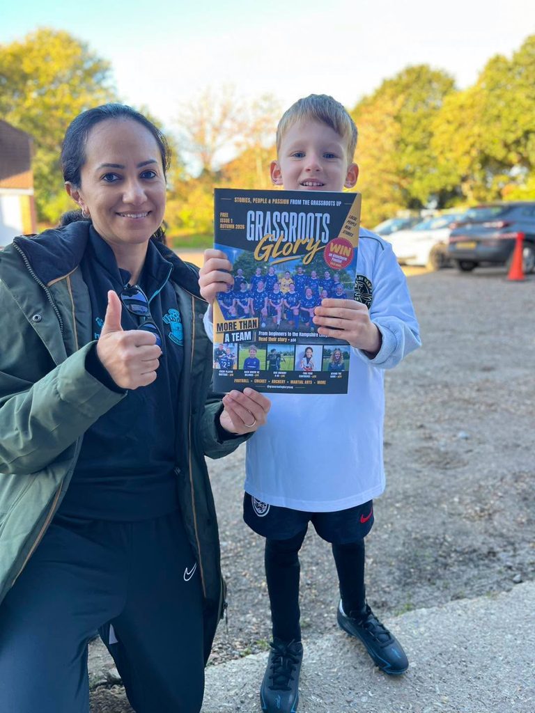 Grassroots Glory magazine at a Warsash Wasps development session